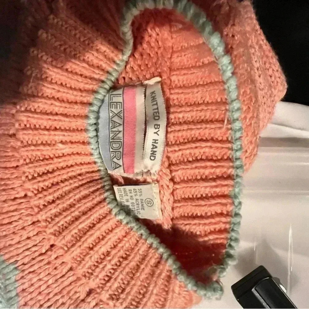 VINTAGE Alexandra Hand Knit Sweater - Small - Picture 3 of 3